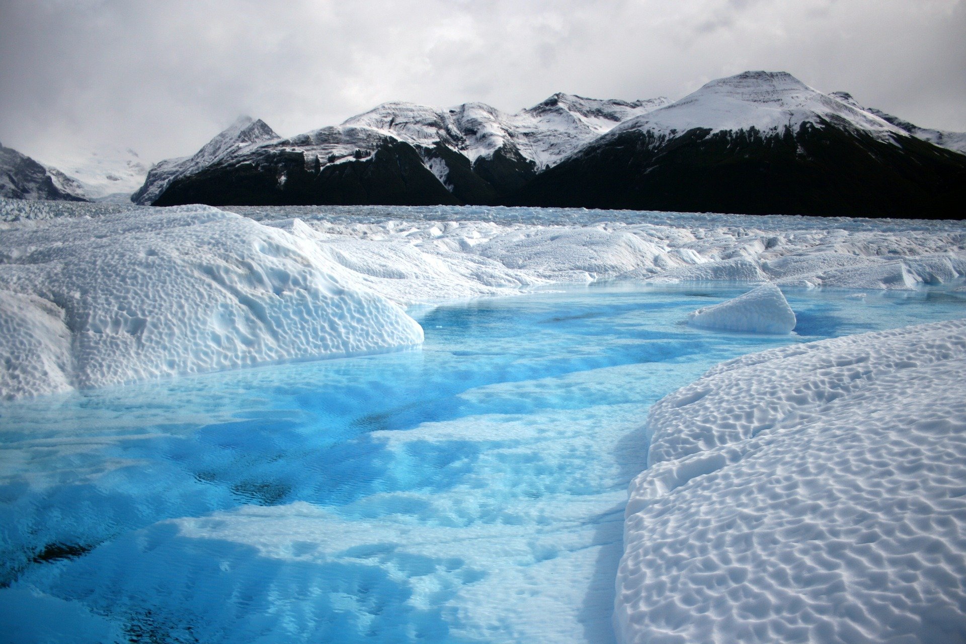 Glacier water on surface