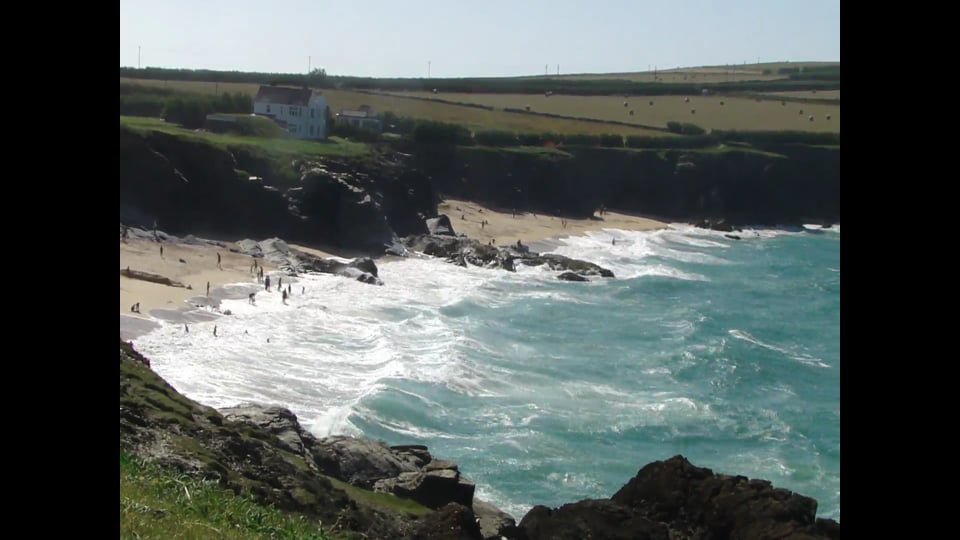 Surf at Mother Ivey's Bay, Cornwall